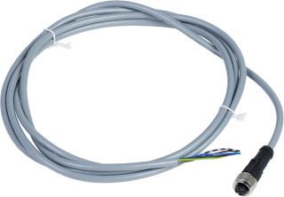 Pre wired connectors XZ, straight female, M12, 5 pins, cable PVC 2 m, XZCPV1164L2