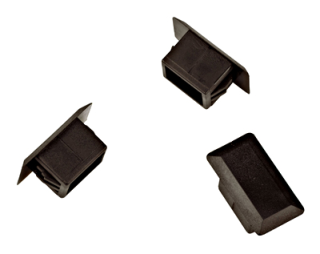 FO Blind cover for LC-Duplex/SC-Simplex cutout, black, 25pcs, HLZPZKBX02 Schrack Technik