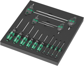 9712 Ложемент набор отвёрток TORX® HF 1, 14 предметов, 05150103001 Wera main