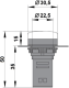 LED lamp blue, 24 VAC/DC, 22mm, BZ501212A Schrack Technik alt_view_2