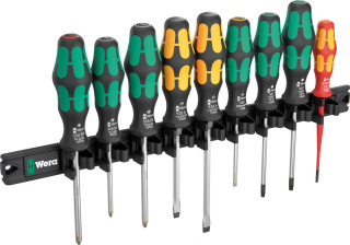 9650 Magnetic rail Kraftform screwdriver set, 9 pieces, 05051012001 Wera main