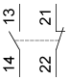 Gala slēdzis, XCKP, thermoplastmasas plastmasas roller lever var.length, 1NC+1 NO, snap, Pg11, XCKP2145G11 alt_view_2