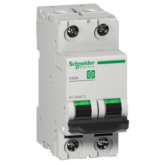 Circuit breaker Multi9 C60N 2P B 16A 10kA 415V MCB, Schneider Electric, M9F10216 main