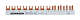 Busbar, 1xRCCB 4-pole, 1 MCB 4-pole, 4 MCB 1+N/1 MW, 12MW main