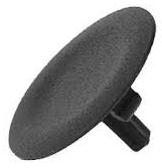 Cap for push button head, Harmony XB4, selector switch, plastic, black flush, 22mm, unmarked main
