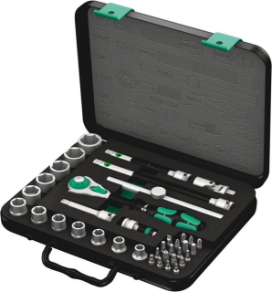 8100 SB 4 Zyklop Speed Ratchet Set, 3/8" drive, imperial, 38 pieces, 05003596001 Wera main