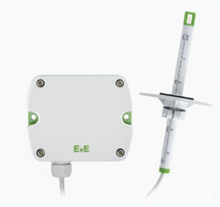 EE660-T3A7L300K5 Air Velocity Sensor, Type: Remote probe, Analogue output: 0 - 10 V and 4 - 20 mA, Digital output: No digital output, Probe length: 300 mm (11.8”), Probe cable length: 5 m (16.4 ft), Display: Without display main