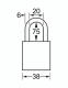 S1107BRN | Anodized Aluminium Padlocks - American Lock - Keyed Different - 6 Pins locking mechanism alt_view_2
