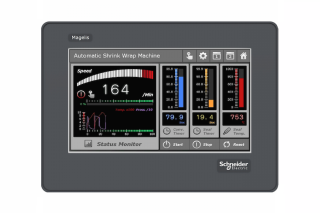 touch panel screen, Harmony STO & STU, 4.3inch wide, RS 232 terminal block