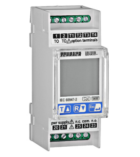 RCD relay type A, with LCD display, from 30mA - 3A, BXFIA101 Schrack Technik