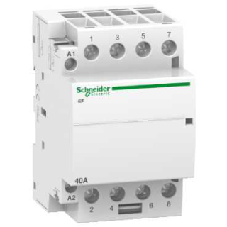 contactor iCT - 4 poles - 4 NO - 40 A - 220..240 V AC main
