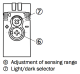 Photo sensor GTE10-P4211, from object, 2...130 cm, NO/NC, PNP, 1064697 SICK alt_view_2