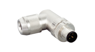 Konektors STE-1204-W, 4 PIN, paps leņķiskais, 1A, 60V, 4…8mm, M12, IP67, 6048262 Sick main