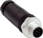 Connector STE-1208-G, 8 PIN, male straight, 2A, 30V, 6…8mm, M12, IP67, 6033269 Sick main
