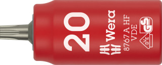 8767 A VDE HF TORX® Zyklop Bit socket, insulated, with 1/4" drive, with holding function, TX 20 x 36 mm, 05005922001 Wera main