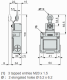 Limit switch, XCKM, thermoplastic roller lever, 1NC+1 NO, snap action, M20, XCKM115H29 alt_view_3