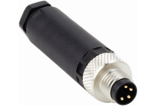 Connector STE-0804-G, 4 PIN, male straight, 4A, 30V, 3…5mm, M8, IP67, 6037323 Sick
