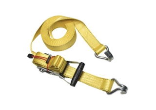 3059EURDAT | Ratchet tie downs with J-hooks - 8,25m - PVC grip on ratchet main
