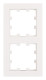 Two gang frame, Design CUBIC, white, EV105302 Schrack Technik main