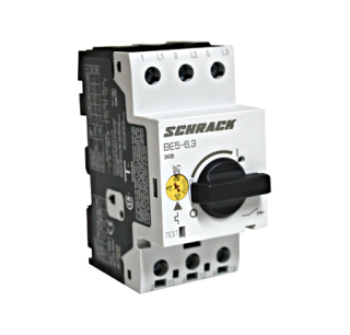 Termo-magnētiskais motora automātslēdzis 3P, 4A - 6, 3A, 2, 2kW, BE506300 Schrack Technik main