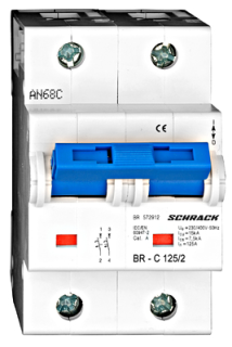 Augstas strāvas Automātslēdzis C125/2, Schrack Teknik, BR572912-- main