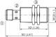 MM18-70APO-ZCK Magnētiskais sensors M18, Sn = 70mm, PNP, NC, konektors M12, 4-pin, U=10..30 VDC 1047255 Sick alt_view_2