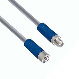 IO Link Master Jumper Power cable, Male straight M12 5 pin, Female straight M12 5 pin, PUR, 1.5 mm², 2 m, XZCR25K25DL2 main