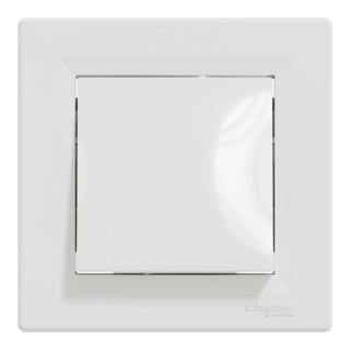 Asfora - 1pole switch - 10AX screwless, white main