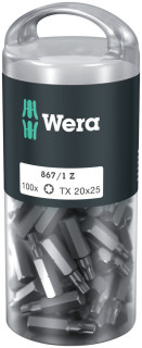 867/1 TORX® DIY 100, TX 20 x 25 mm, 100 pieces, 05072448001 Wera main