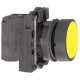 Push button, Harmony XB5, plastic, flush, yellow, 22mm, spring return, unmarked, 1NO main
