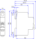 Circuit breaker ACTI9 IC60N 1P C 1A 230V MCB, Schneider Electric, A9F74101 alt_view_2