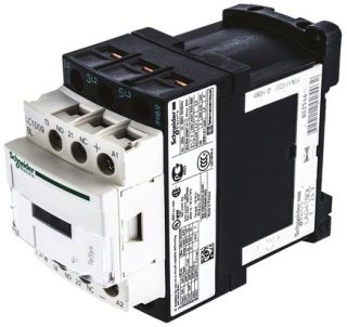 Контактор 4kW, 3P, 1NO + 1NC, 9A, катушка 24VDC (zema patēriņa), LC1D09BL Schneider Electric