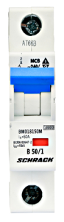 Circuit breaker (MCB) B, 50A, 1-pole, 40° C, 10kA, Schrack Teknik, BM018150ME main