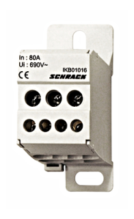 Terminālu bloks 1P, 80A, 3x16mm2 4x6mm2 IKB01016 Schrack Technik main