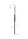 Temperature sensor, PT100, 8 x 40mm, cable 5m, -40….400ºC, TP-361, CZAKI alt_view_2