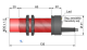 AECO SC30P-RE25 T10 Capacitive Sensor M30, 12 ÷ 240 Vac/dc, Relay, Sn =25mm, time delay 0..10sec, 5-wire 2 m cable alt_view_2