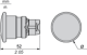 Head for non illuminated pushbutton, Harmony XB5, plastic, black, mushroom 40mm, 22mm, spring return alt_view_4