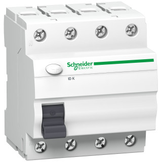 Residual current circuit breaker (RCCB), Acti9 ID K, 4P, 25A, AC type, 30mA main