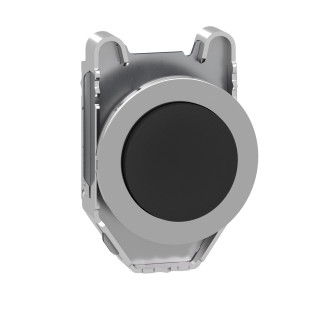 Head for non illuminated push button, Harmony XB4, flush mounted black projecting pushbutton main