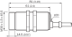 CM30-25NNP-EW1 Capacitive proximity sensor M30, Sn=25mm, NPN, NO/NC, Non-Flush, Cable 4-wire 2 m 6058158 Sick alt_view_2