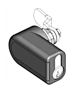 Quarter turn for half cylinder instead of double-bit lock