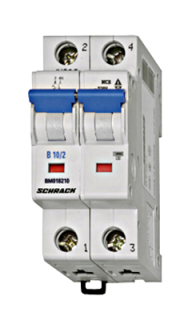 Automātslēdzis (MCB) C, 63A, 2-pole, 4.5kA, Schrack Teknik, BM417263-- main