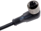 Konektors ar kabeli, M12, 4-PIN, leņķiskais, mamma, kabelis 2m, IP65/IP67/IP69K, XZCP1241L2 Telemecanique main