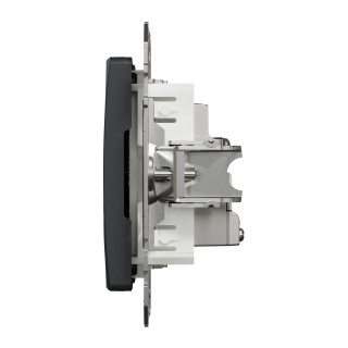 TV socket, Sedna Design & Elements, male IEC, intermediate, 10dB, PRO, anthracite main