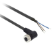 Konektors ar kabeli, M12, 3-PIN, leņķiskais, mamma kabelis 5m, IP65/IP67/IP69K, LED, XZCP1440L5 Telemecanique main