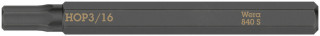 840 S Hex-Plus bits for impact screwdrivers, 3/16" x 70 mm, 05018156001 Wera main
