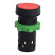 Monolithic push button, Harmony XB7, plastic,red, 22mm, spring return, unmarked, 1NC alt_view_3