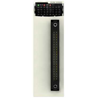 discrete mixed IO module, Modicon X80, 16 inputs, 16 outputs, 24V DC positive
