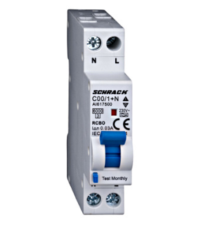 Kombinētais noplūdes automātslēdzis (RCBO), 16A, 1P+N, 6kA, AI617516 Schrack Technik main