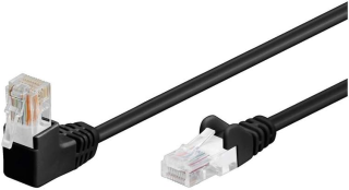 U/UTP5-90-005BK Patch cord, U/UTP, 5e, stranded, CCA, PVC, black, 0.5m, 26AWG main